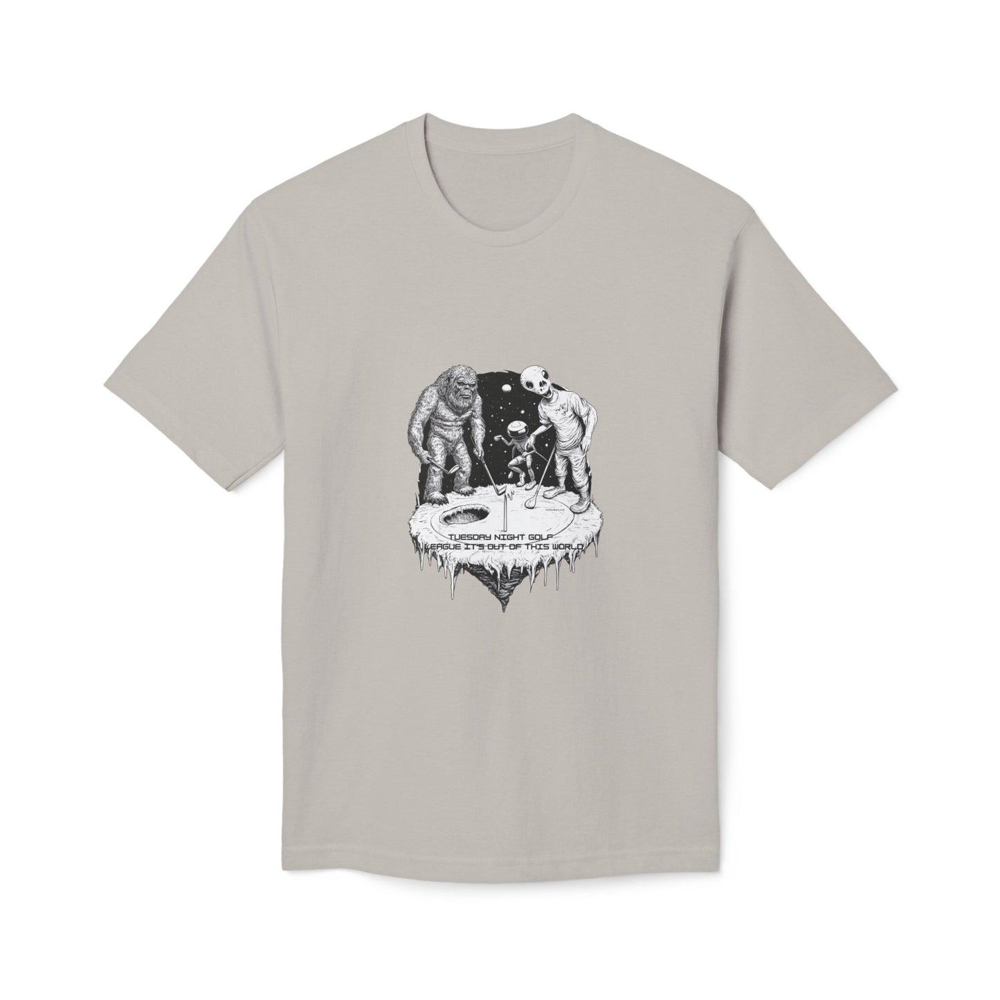 Skeletons Digging Grave Illustration T‑Shirt – Gothic Vintage Horror Tee