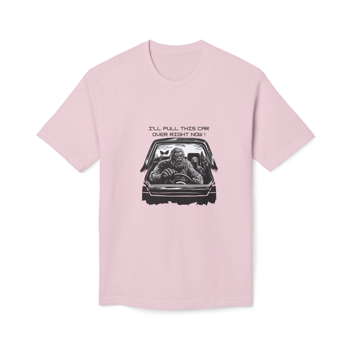 T-Shirt – 'I'll Pull This Car Over Right Now' Monster Driving Graphic Tee