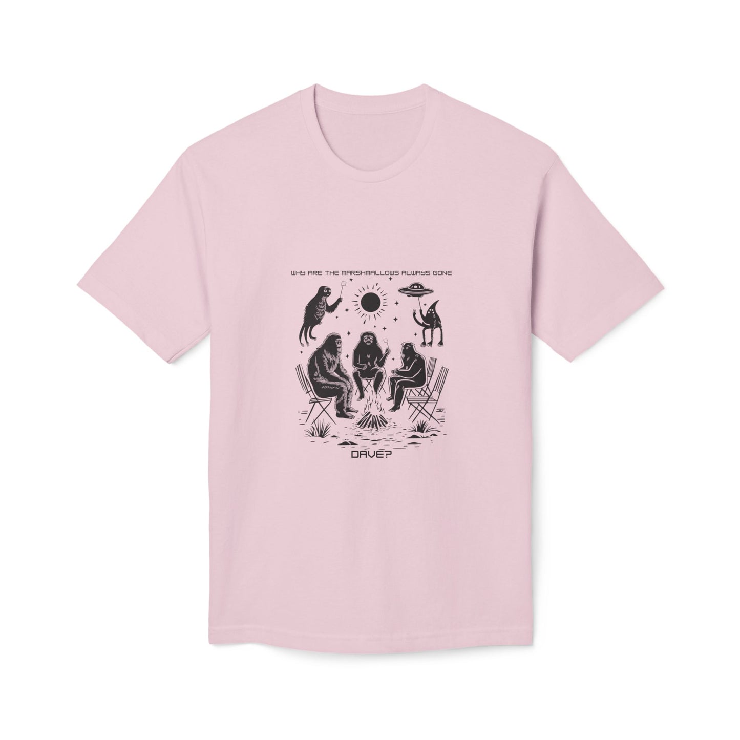 Occult Campfire T-Shirt – “Drink?” Witchy Moon Illustration