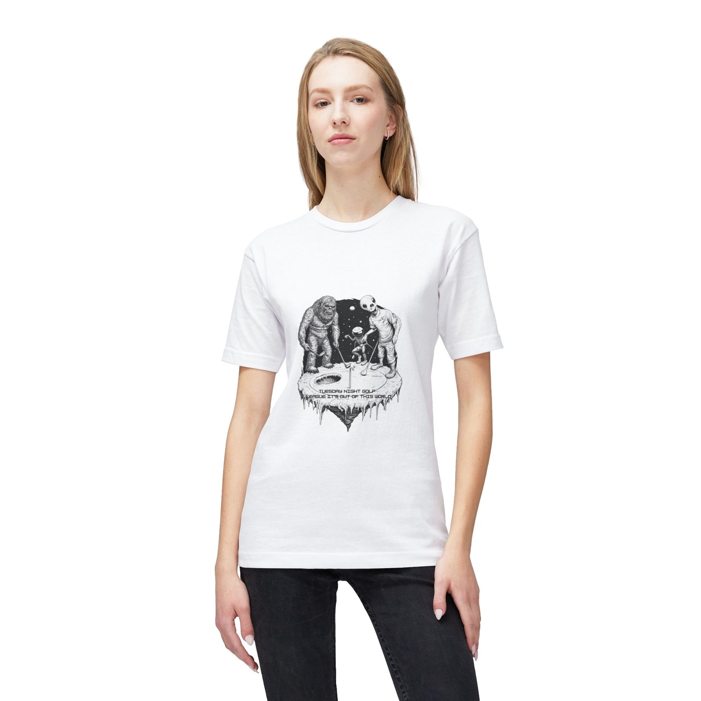 Skeletons Digging Grave Illustration T‑Shirt – Gothic Vintage Horror Tee