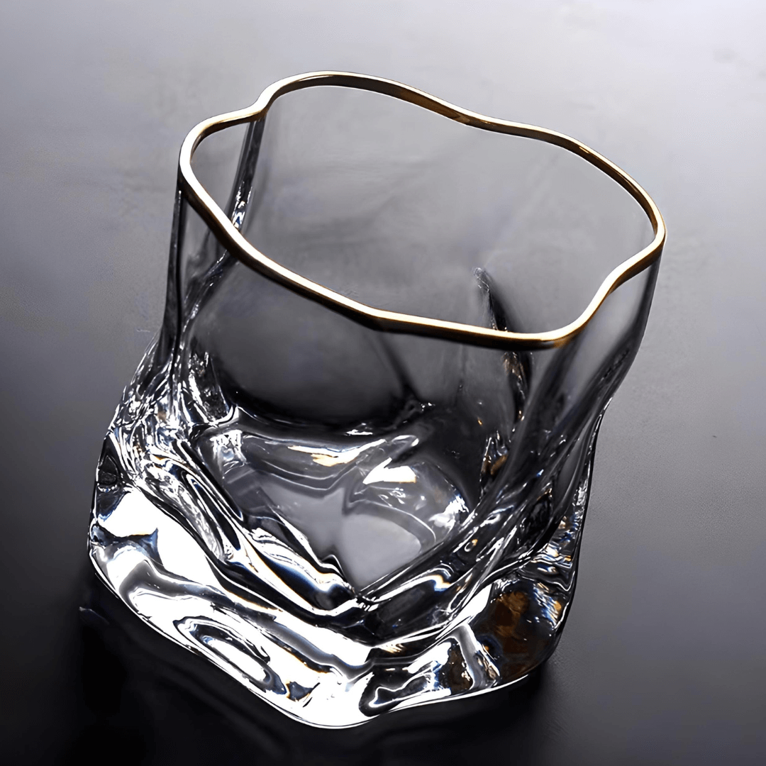 Gold Hoshi Japanese Crystal Whisky Glass